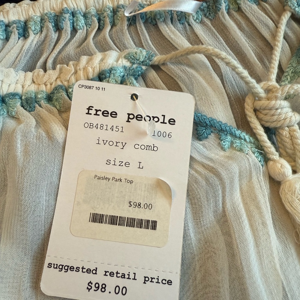 Free People Paisley Park SZ L - Picture 5 of 14
